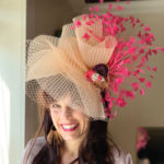 Authentic Kentucky Derby hat pink peach